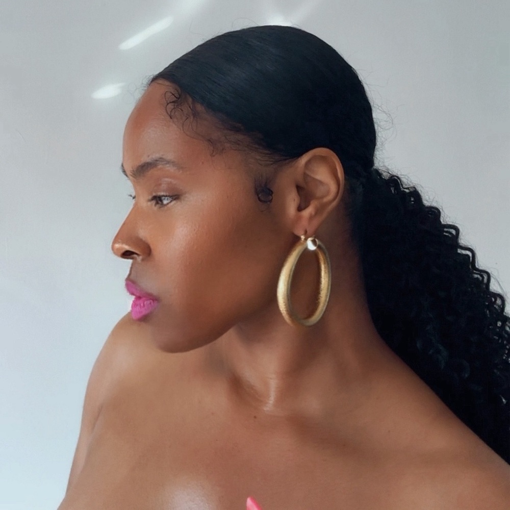 Matte 24k gold plated Earrings